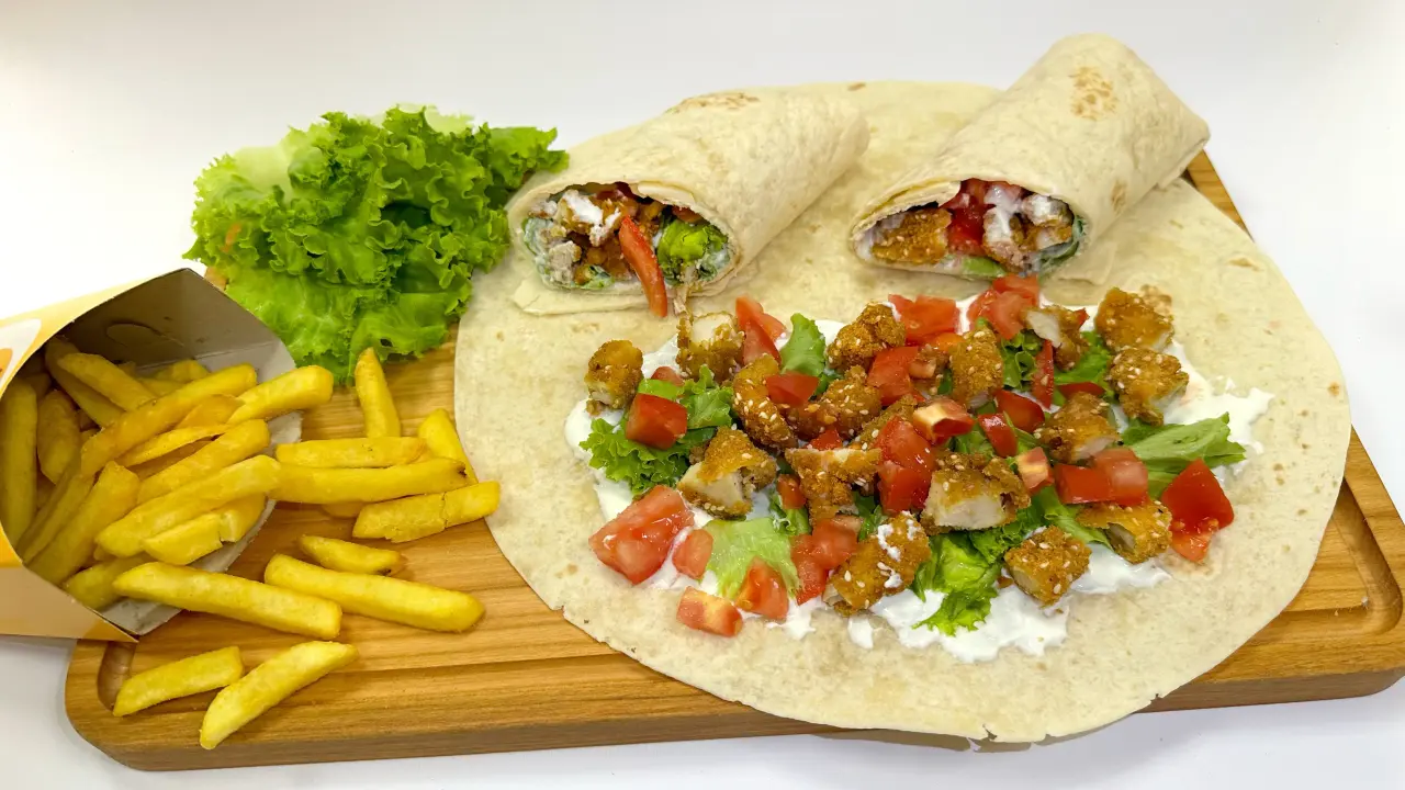 Combo Mali Wrap 2 (Batak + pomfrit)